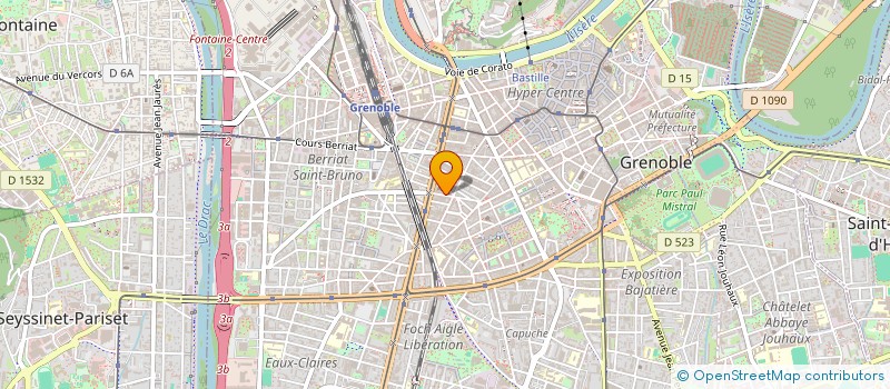 localisation de l'entreprise COPROP 22 RUE CONDORCET  GRENOBLE