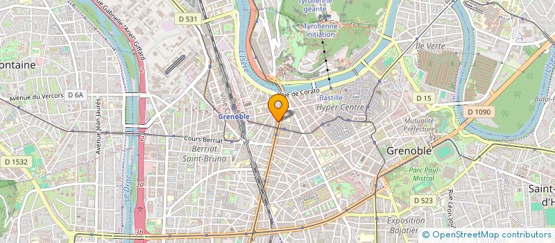 localisation de l'entreprise COPROP 24 COURS JEAN JAURES  GRENOBLE