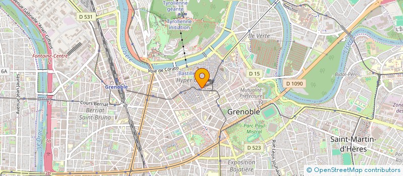 localisation de l'entreprise COPROP 24 RUE LAFAYETTE  GRENOBLE