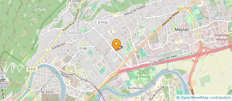 localisation de l'entreprise COPROP 25-27 PLAINE FLEURIE  MEYLAN