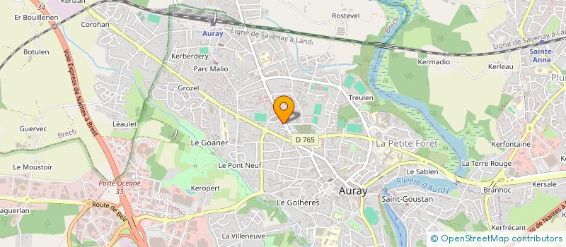 localisation de l'entreprise COPROP 25 AV DE GAULLE 56400 AURAY à AURAY