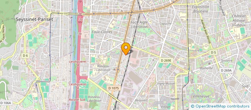 localisation de l'entreprise COPROP 25 CHEMIN MENEY  GRENOBLE