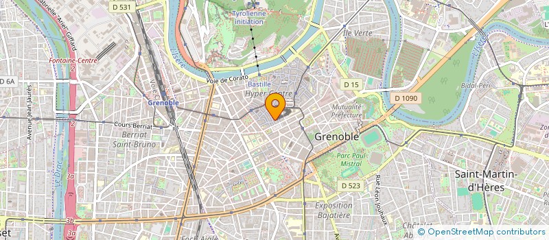 localisation de l'entreprise COPROP 25 POSTE  GRENOBLE