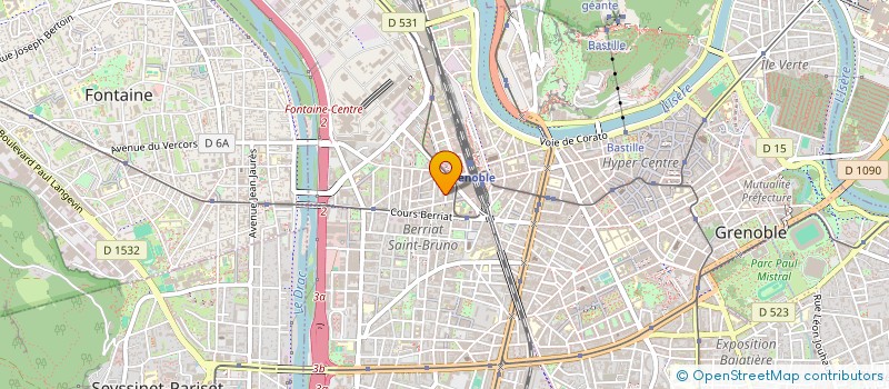 localisation de l'entreprise COPROP 25 R CLAUDE GENIN  GRENOBLE