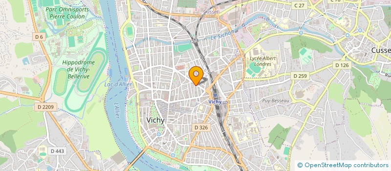 localisation de l'entreprise COPROP 28 30 RUE BELIN  VICHY