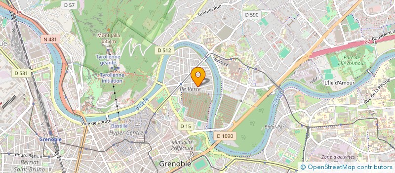 localisation de l'entreprise COPROP 28 R BLANCHE MONNIER  GRENOBLE