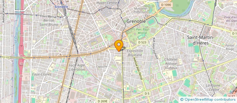 localisation de l'entreprise COPROP 28 R COL BOUGAULT  GRENOBLE