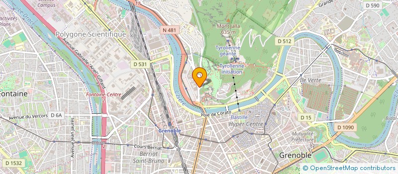 localisation de l'entreprise COPROP 28 RTE DE LYON  GRENOBLE