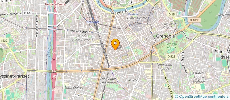 localisation de l'entreprise COPROP 3 PL MARVAL  GRENOBLE