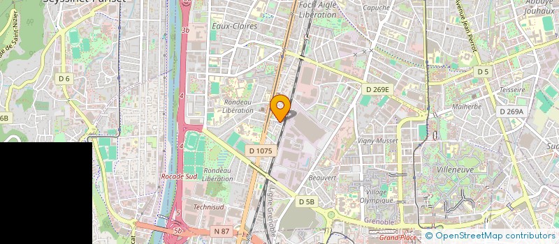 localisation de l'entreprise COPROP 3 R ANDRE ABRY  GRENOBLE