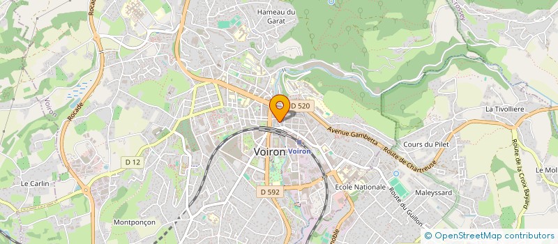 localisation de l'entreprise COPROP 3 R BOURG DE PEAGE  VOIRON