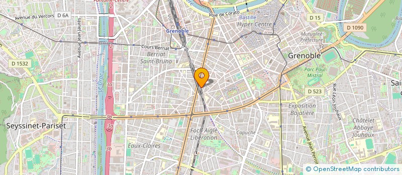 localisation de l'entreprise COPROP 3 R CAMILLE DESMOULINS  GRENOBLE