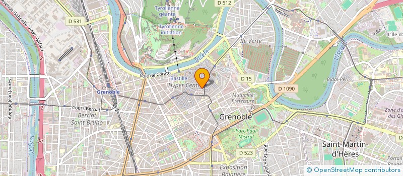 localisation de l'entreprise COPROP 3 R JJ ROUSSEAU  GRENOBLE