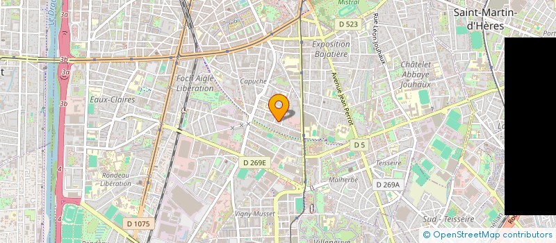 localisation de l'entreprise COPROP 30 R EMILE ZOLA  GRENOBLE