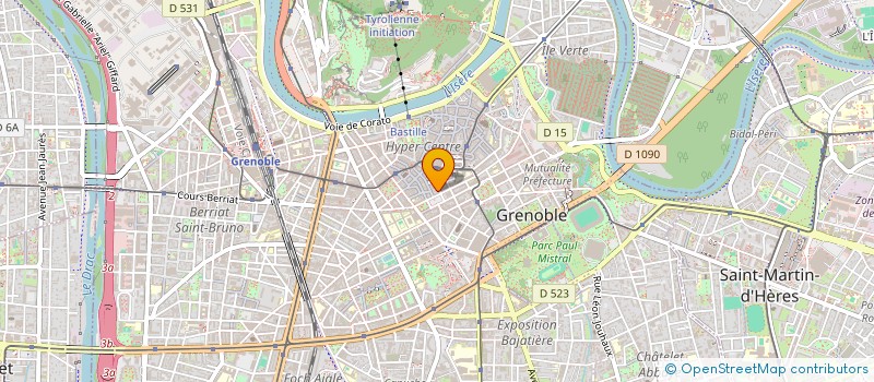 localisation de l'entreprise COPROP 32 R SAINT JACQUES  GRENOBLE