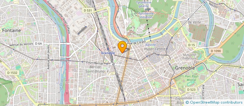 localisation de l'entreprise COPROP 33 AV FELIX VIALLET  GRENOBLE