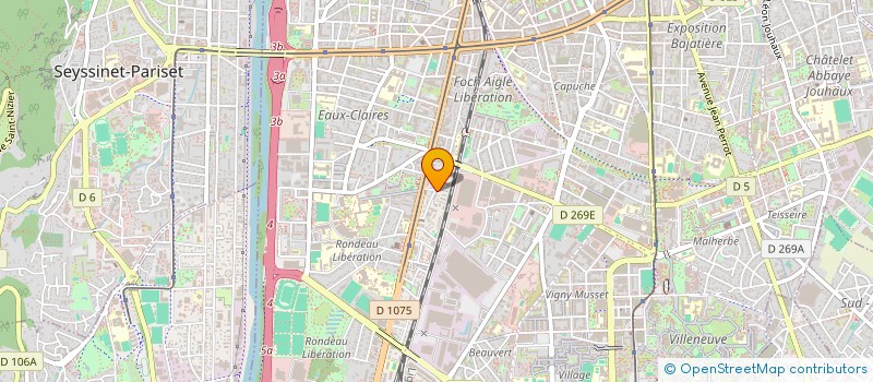 localisation de l'entreprise COPROP 33 CHEMIN MENEY  GRENOBLE