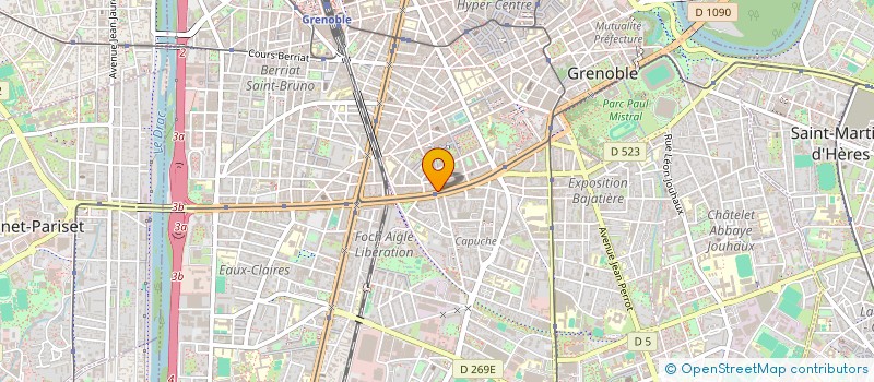 localisation de l'entreprise COPROP 34 BD MARECHAL FOCH  GRENOBLE