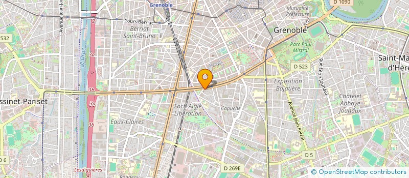 localisation de l'entreprise COPROP 37 BD MARECHAL FOCH  GRENOBLE