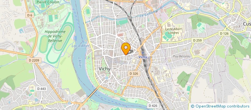 localisation de l'entreprise COPROP 37 RUE DE PARIS  VICHY