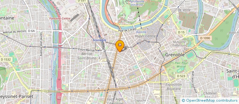 localisation de l'entreprise COPROP 38 CRS BERRIAT  GRENOBLE