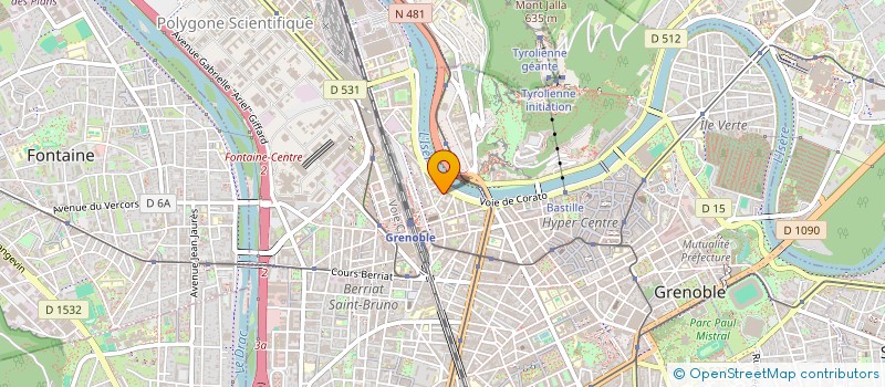 localisation de l'entreprise COPROP 4 R DE L ISERE  GRENOBLE