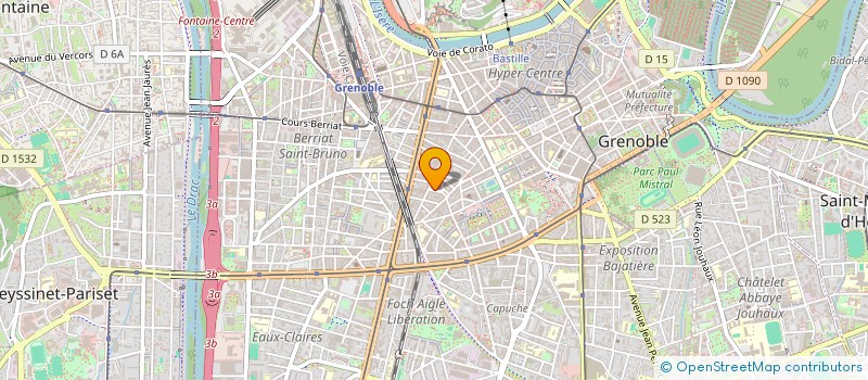 localisation de l'entreprise COPROP 4 R J B PRADEL  GRENOBLE