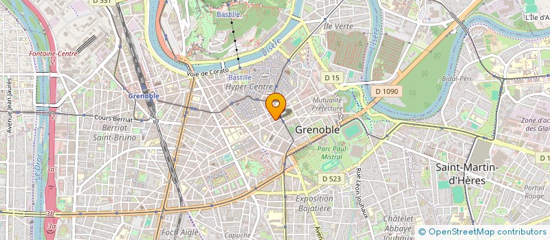 localisation de l'entreprise COPROP 4 R LESDIGUIERES  GRENOBLE