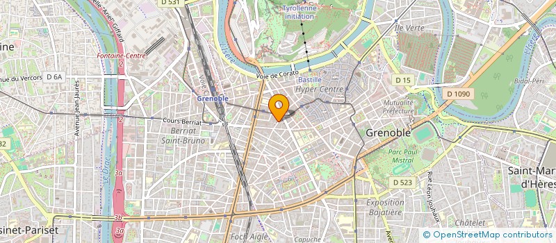 localisation de l'entreprise COPROP 4 R THIERS  GRENOBLE