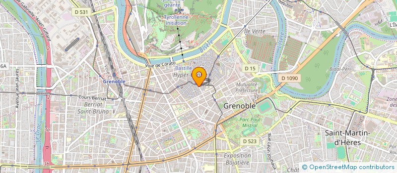 localisation de l'entreprise COPROP 4 R VICAT  GRENOBLE