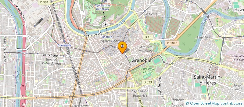 localisation de l'entreprise COPROP 4 RUE DE LA LIBERTE  GRENOBLE