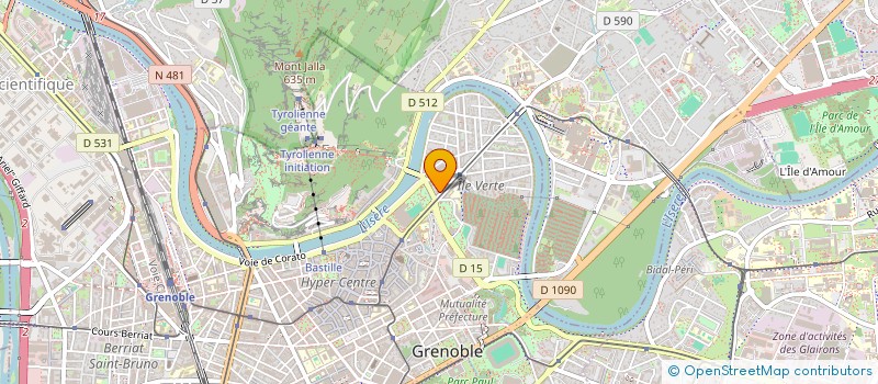 localisation de l'entreprise COPROP 40 AV MARECHAL RANDON  GRENOBLE