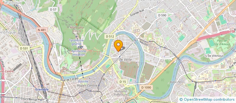 localisation de l'entreprise COPROP 40 B R MORTILLET  GRENOBLE