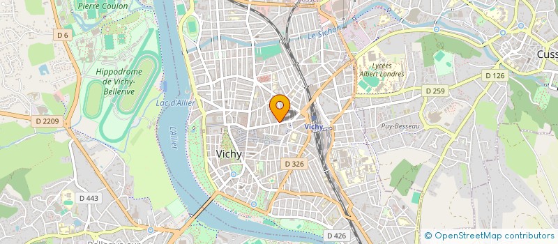 localisation de l'entreprise COPROP 41 RUE DE PARIS  VICHY