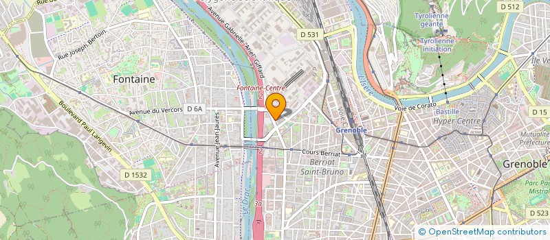 localisation de l'entreprise COPROP 42 RUE DIDEROT  GRENOBLE