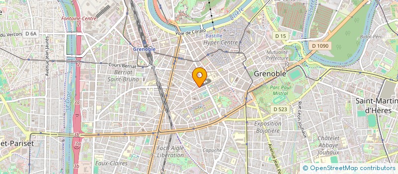 localisation de l'entreprise COPROP 44 R LESDIGUIERES  GRENOBLE