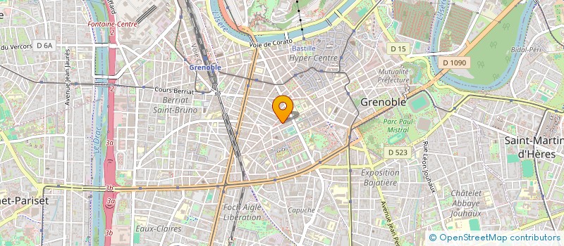 localisation de l'entreprise COPROP 46 RUE LESDIGUIERES  GRENOBLE