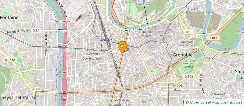 localisation de l'entreprise COPROP 48 CRS JEAN JAURES  GRENOBLE