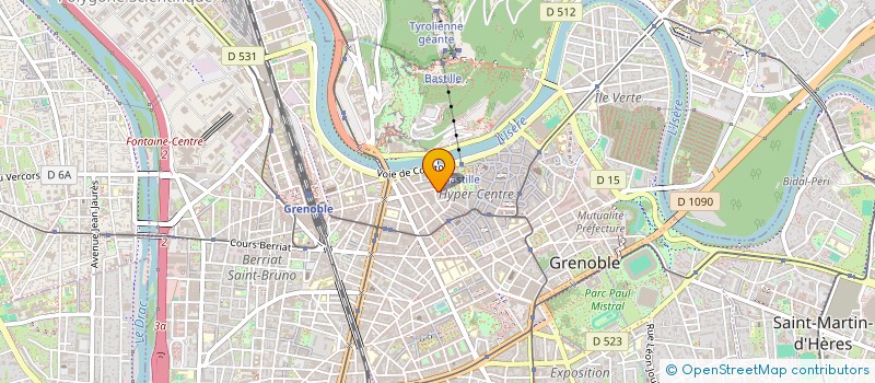 localisation de l'entreprise COPROP 5 AV FELIX VIALLET  GRENOBLE