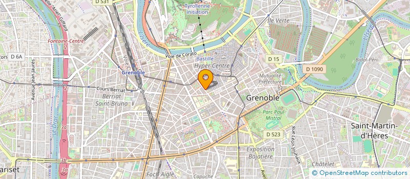 localisation de l'entreprise COPROP 5 BD AGUTTE SEMBAT  GRENOBLE