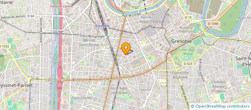 localisation de l'entreprise COPROP 5 PL J MARVAL  GRENOBLE