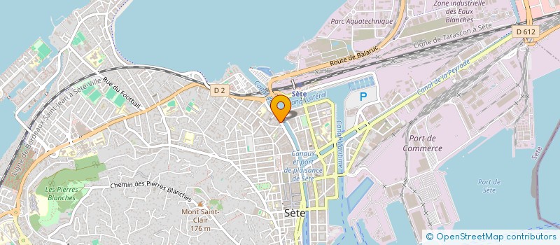 localisation de l'entreprise COPROP 51 QUAI DE BOSC  SETE