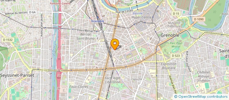 localisation de l'entreprise COPROP 52 RUE THIERS  GRENOBLE