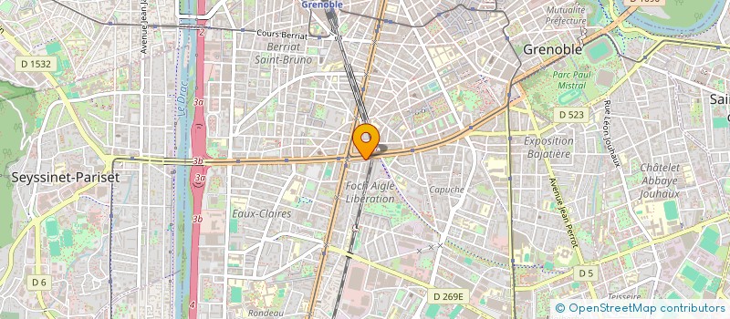 localisation de l'entreprise COPROP 53 BD MARECHAL FOCH  GRENOBLE