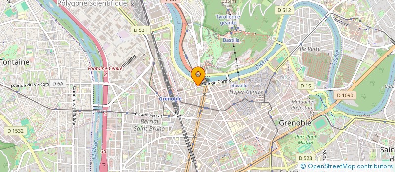 localisation de l'entreprise COPROP 6 R CASIMIR BRENIER  GRENOBLE