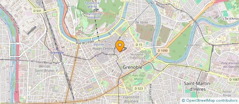 localisation de l'entreprise COPROP 6 R VOLTAIRE  GRENOBLE