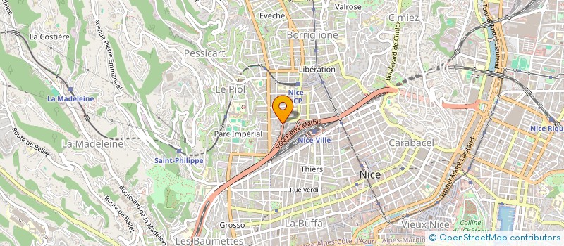 localisation de l'entreprise COPROP 6 RUE ABBE GREGOIRE à NICE