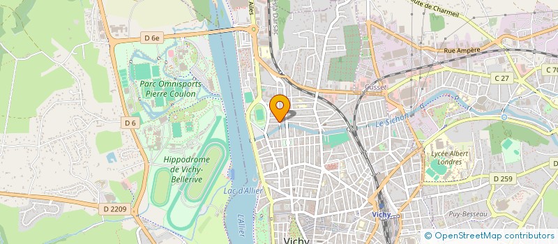 localisation de l'entreprise COPROP 63 R CONSTANTINE à VICHY