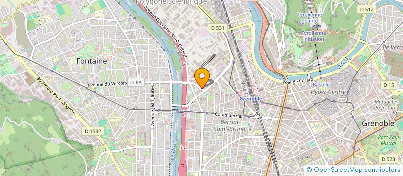 localisation de l'entreprise COPROP 68 RUE DU VERCORS  GRENOBLE