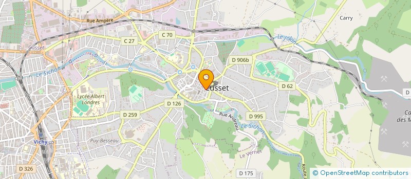 localisation de l'entreprise COPROP 7 R FOURNERIS à CUSSET